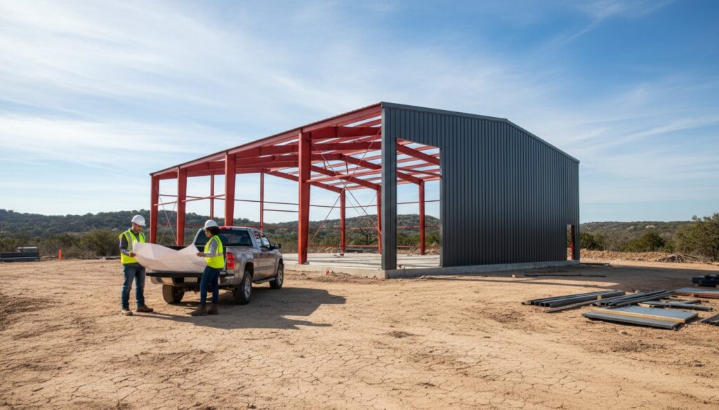 Steel Building Construction in Woodbranch and Central Texas: A 2026 Guide