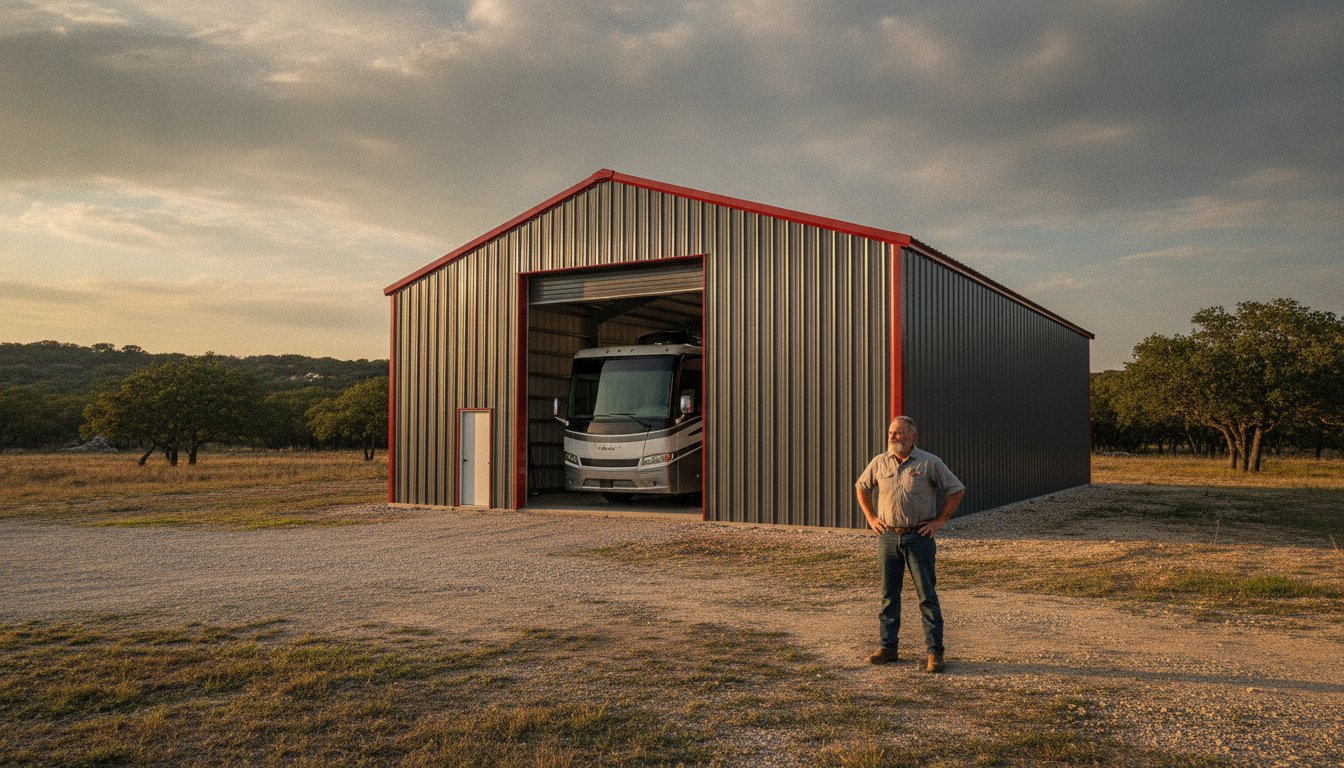 RV Garage Kit Supplier in De Leon TX: Durable Steel Storage Solutions