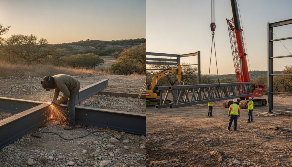 Weld-Up vs. Pre-Engineered Building Cost: A Central Texas Comparison for 2026