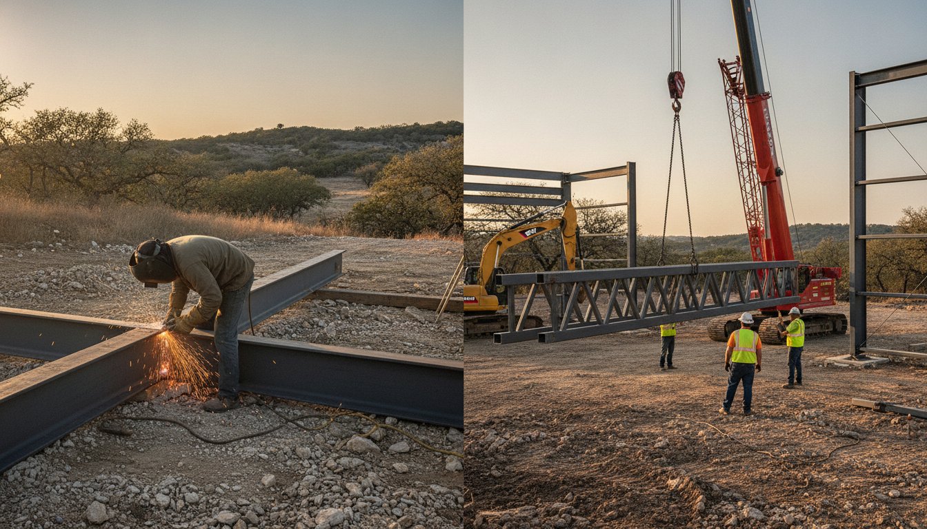 Weld-Up vs. Pre-Engineered Building Cost: A Central Texas Comparison for 2026
