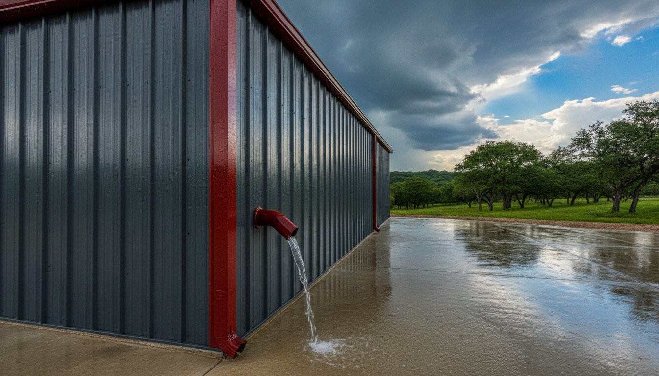 Steel Building Gutters: Protecting Your Texas Metal Structure