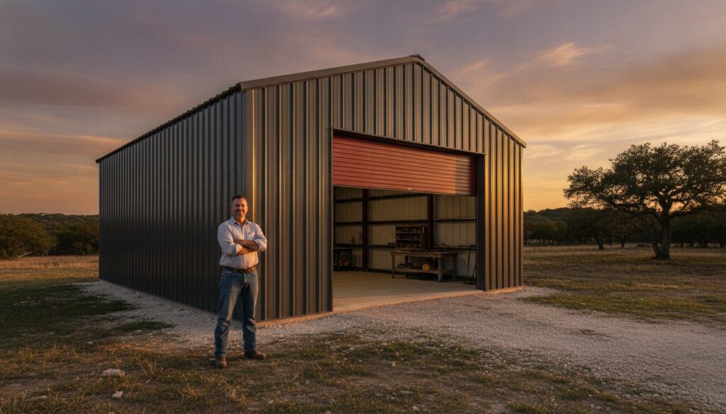 Custom Steel Garage Plans for Central Texas Homeowners