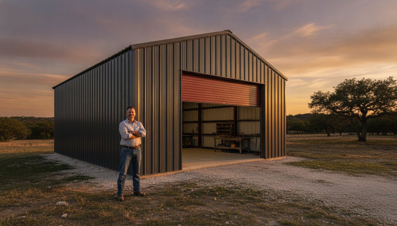 Custom Steel Garage Plans for Central Texas Homeowners