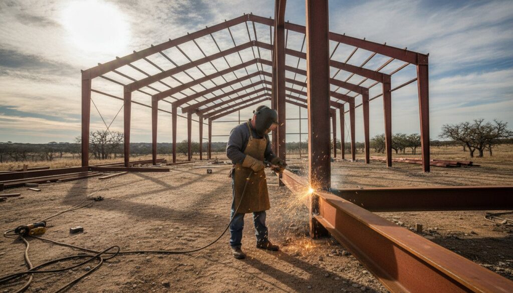 Weld-Up Steel Building Kits in Central Texas: A Complete Buyer’s Guide