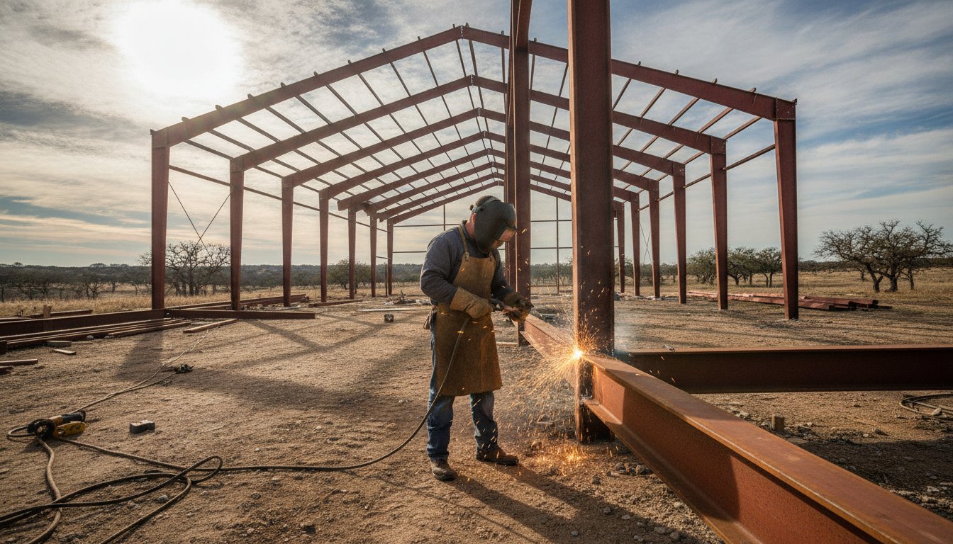 Weld-Up Steel Building Kits in Central Texas: A Complete Buyer’s Guide