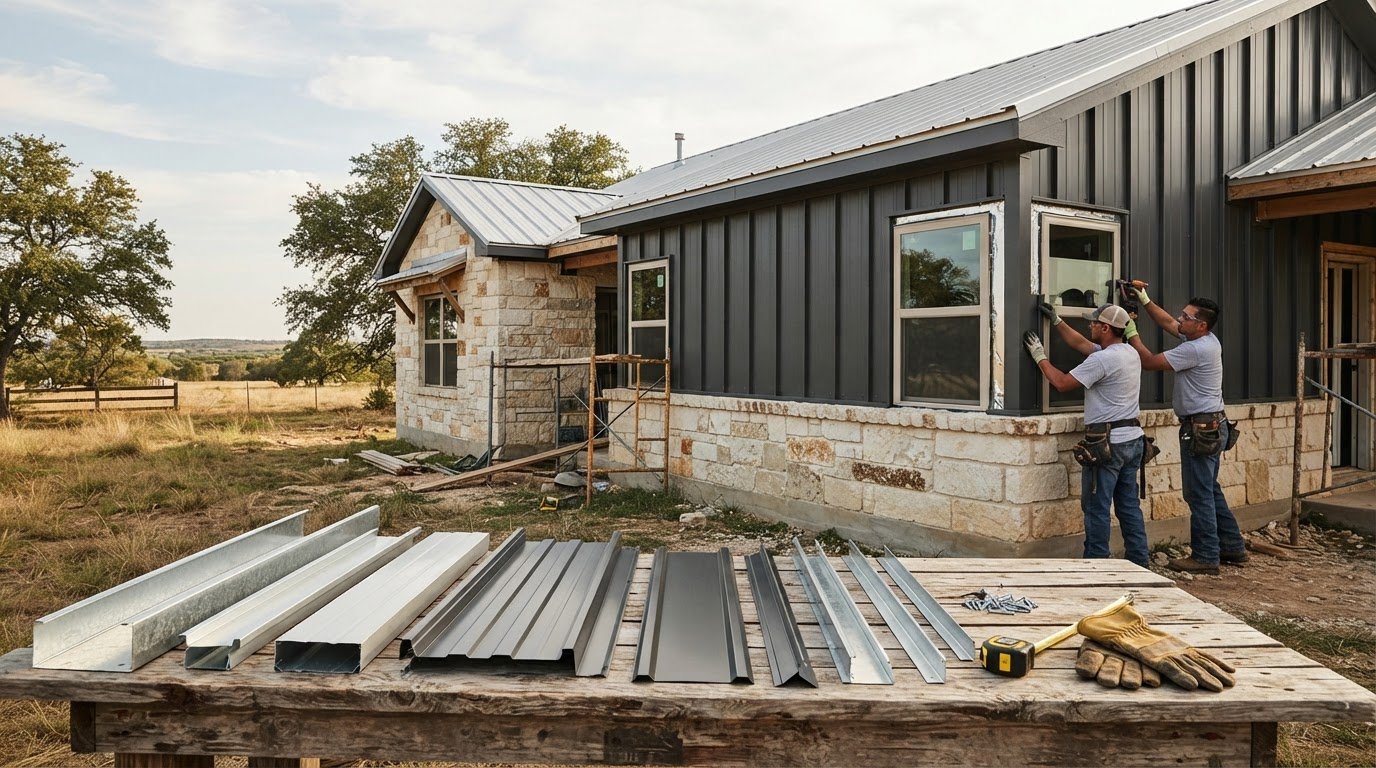 Metal Siding Prices in Granbury by Material and Profile